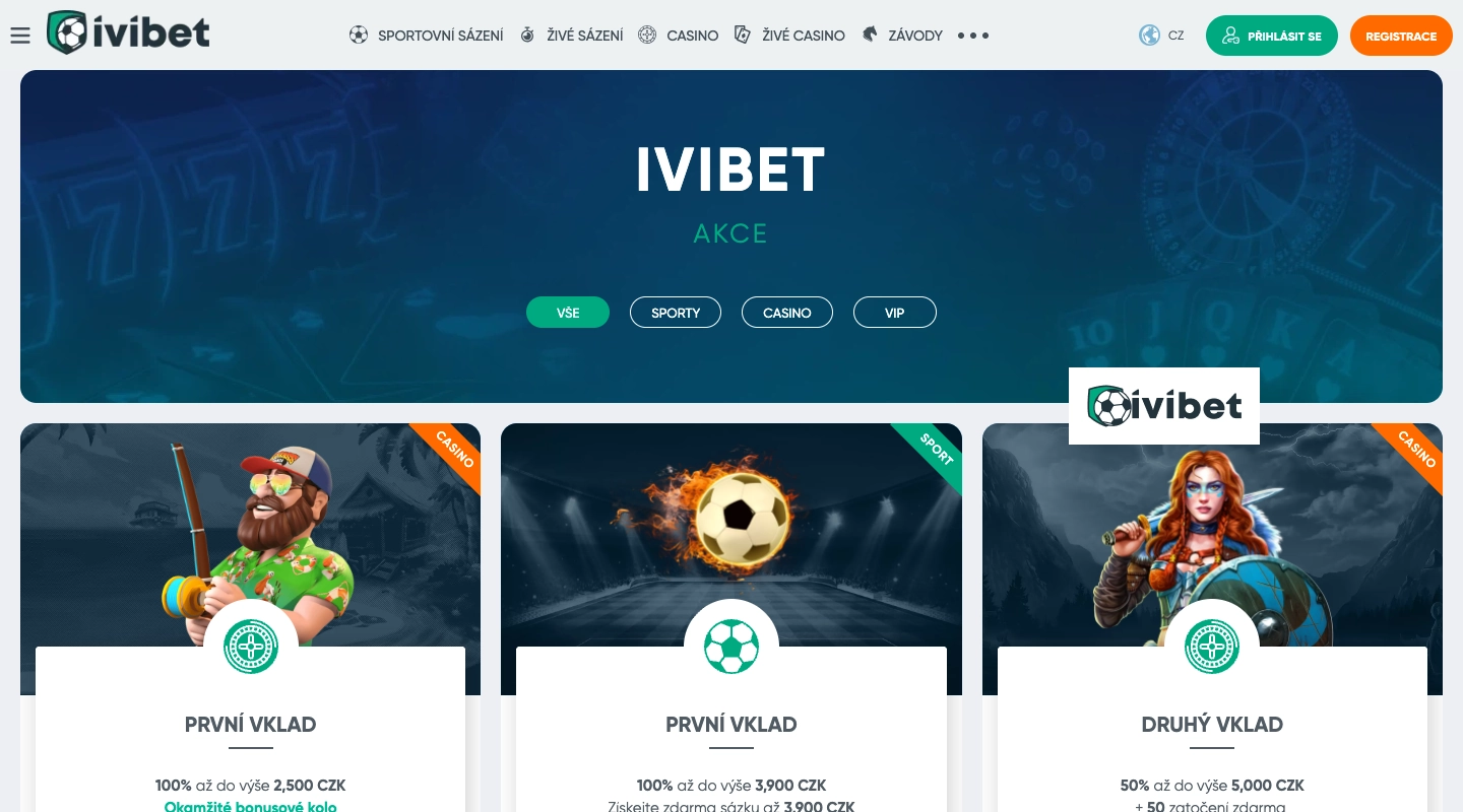 IviBet Bonusy A Propagační Akce